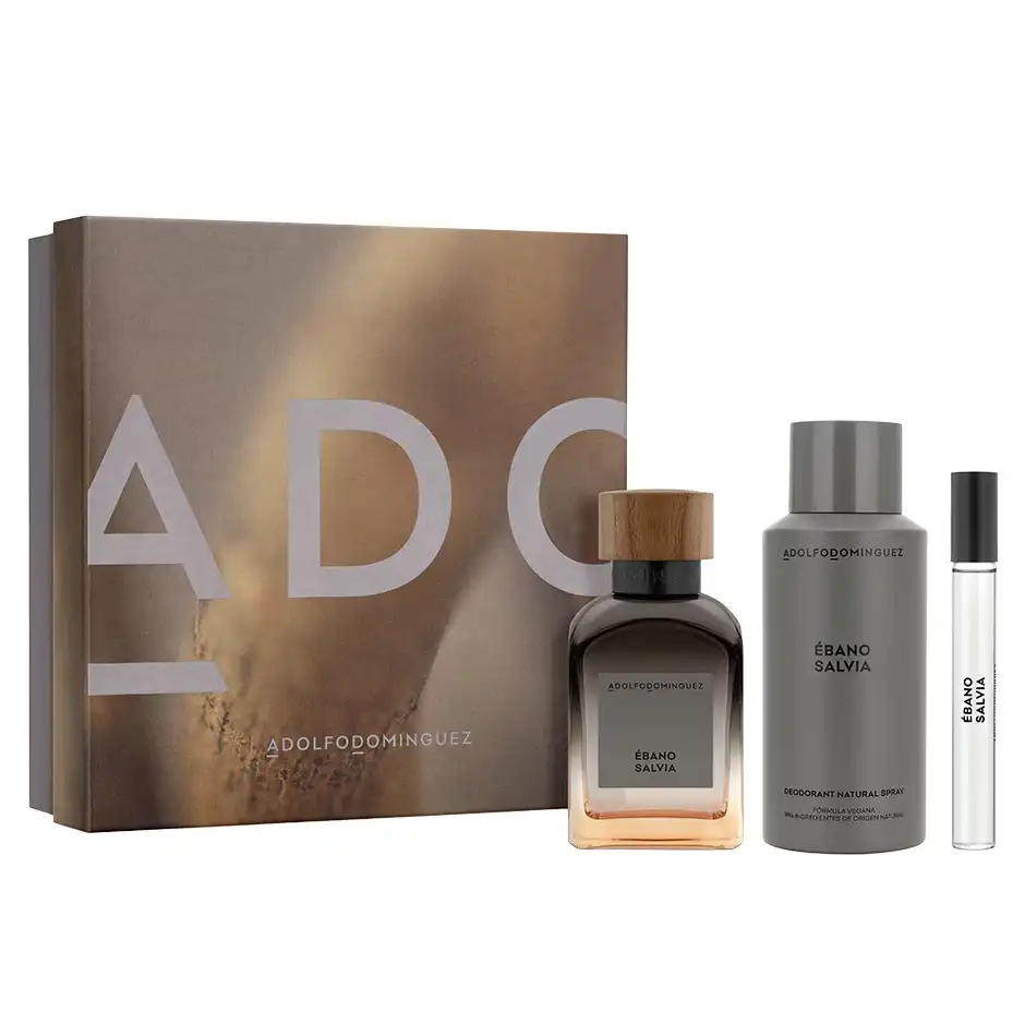 Adolfo Dominguez Ebano Salvia Set Perfume Desodorante – Farmacia